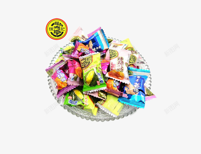 盘子中的糖果片png免抠素材_新图网 https://ixintu.com 免扣素材糖果类照片 喜糖 多种口味糖果 美味的糖果