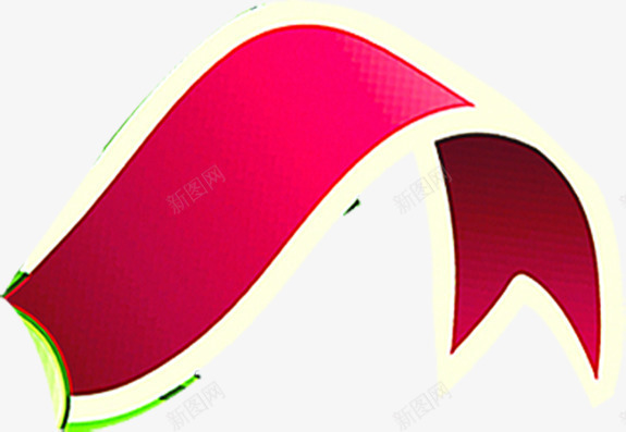 红色漂浮丝带促销装饰png免抠素材_新图网 https://ixintu.com 丝带 促销 漂浮 红色 装饰