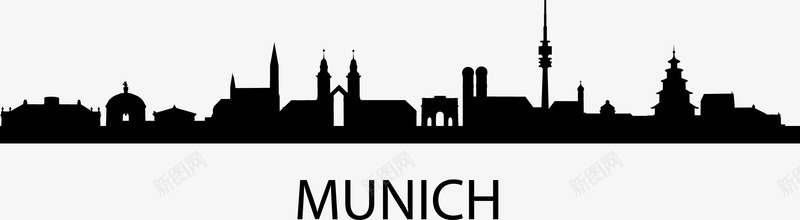 Munich的手绘城市图png免抠素材_新图网 https://ixintu.com 城市 城市建筑图 城市线框 建筑 手绘城市图 曲线 线条 线绘 边框 都市