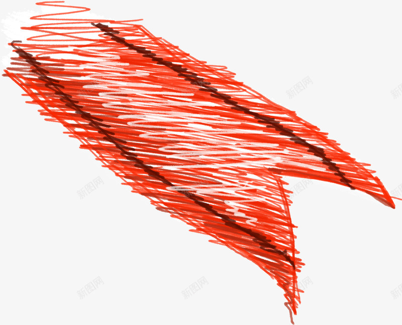 红色艺术线条丝带png免抠素材_新图网 https://ixintu.com 丝带 红色 线条 艺术