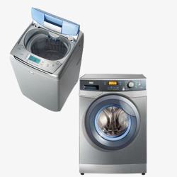 洗衣机全自动电器组合素材
