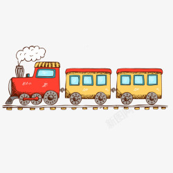 小火车玩具彩绘小火车高清图片