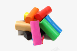 堆在一起的彩色圆柱玩具素材