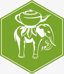 飘起的茶叶logo茶叶中国风茶叶矢量图图标高清图片
