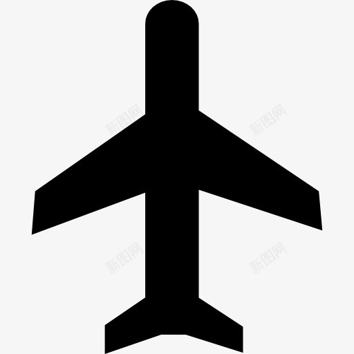 飞机上俯视图标png_新图网 https://ixintu.com 交通 旅客 旅游 车辆 运输车辆