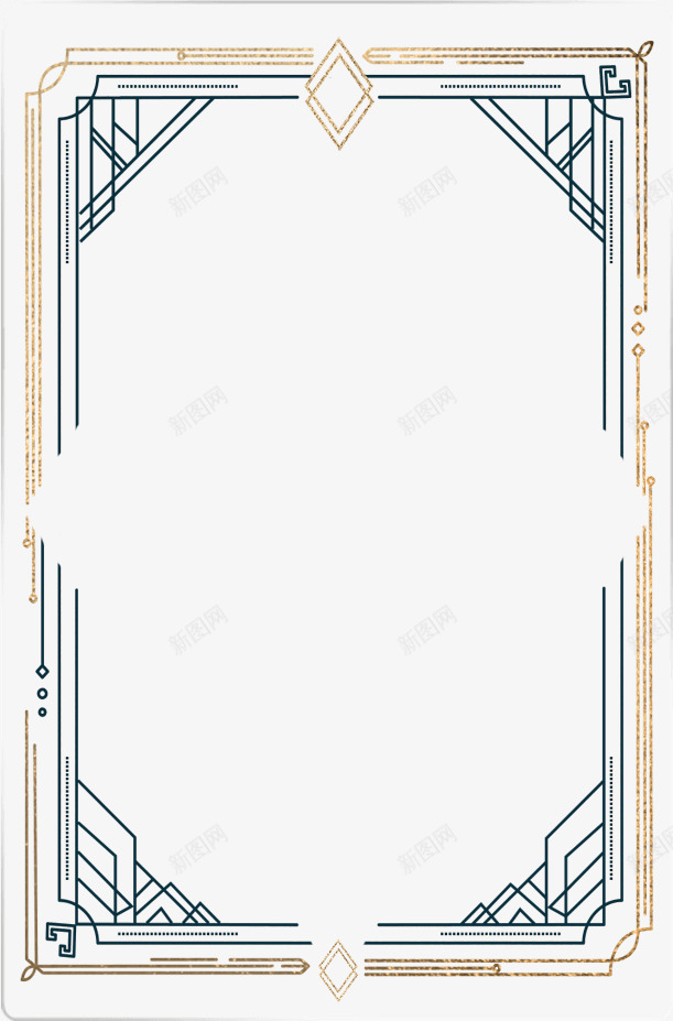 尊贵炫酷线条边框png免抠素材_新图网 https://ixintu.com 尊贵 线条 线条边框 边框