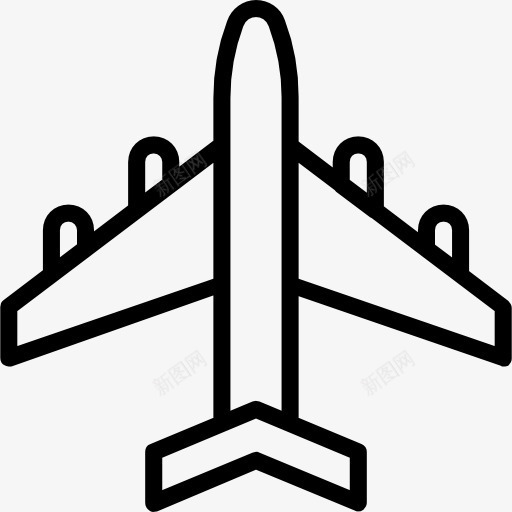 飞机图标png_新图网 https://ixintu.com 信令 机场 运输 飞机 飞行
