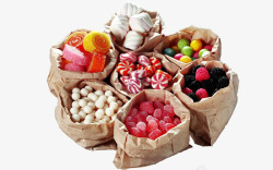 水果馒头彩色糖果素材