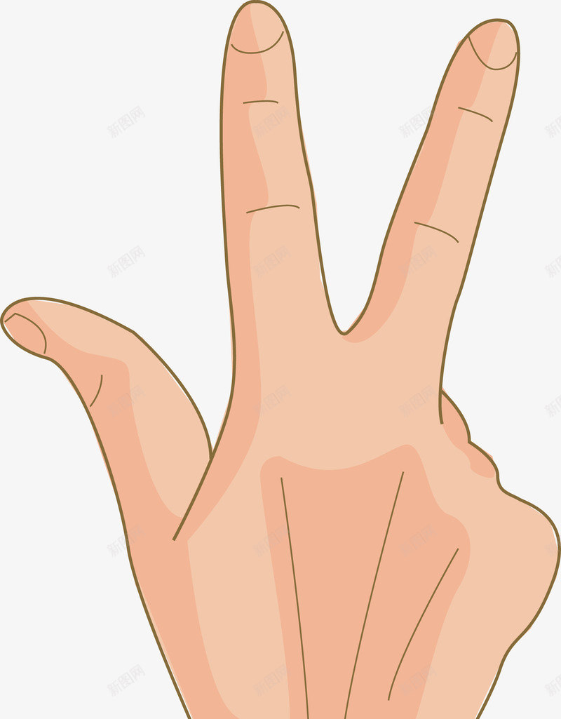 卡通手绘手指png免抠素材_新图网 https://ixintu.com 卡通 卡通手 手 手势 手势矢量图 手指 手指图 手掌 手绘手 拳头 指示 简单的手