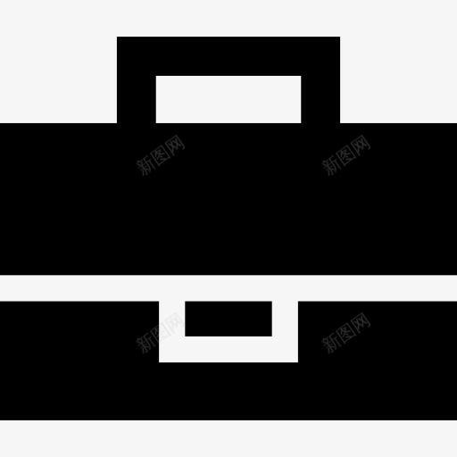 黑色公文标图标png_新图网 https://ixintu.com 公文包 图标 工具和器具 手袋 指出组合 箱包 黑袋