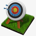 Archery射箭二甲苯夏季奥运会图标高清图片