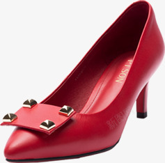红色高跟淘宝夏季女鞋海报素材