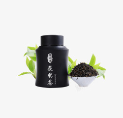 获奖茶实拍黑色获奖茶茶叶罐产品实物高清图片