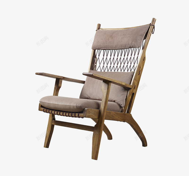 夏季躺椅png免抠素材_新图网 https://ixintu.com 无漆椅子 木椅 椅子 躺椅