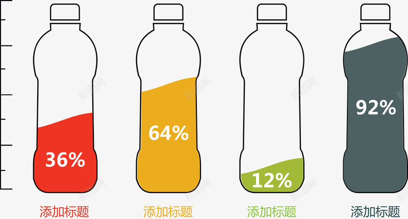 可乐瓶分类占比图png免抠素材_新图网 https://ixintu.com ppt插图 分类信息 扁平创意图 结构组合