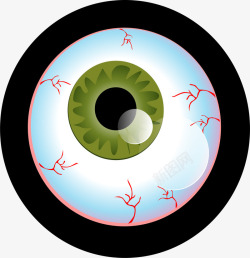 眼球PNG创意白色眼球高清图片