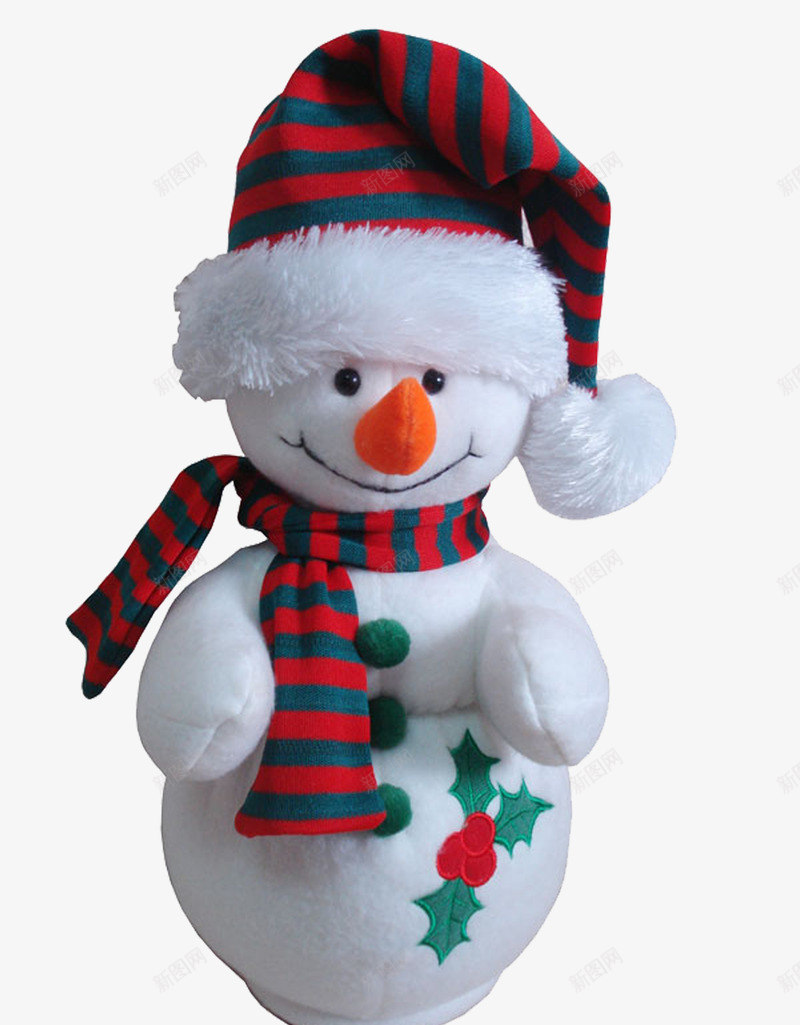 圣诞雪人玩具png免抠素材_新图网 https://ixintu.com 产品实物 圣诞雪人 毛绒雪人 雪人玩具