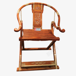 美观舒适檀木古代椅子高清图片