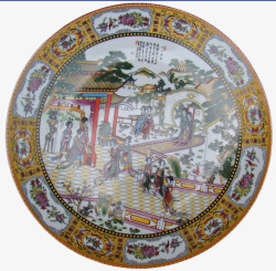 古代陶瓷中国风陶瓷盘子高清图片