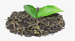 绿茶干茶透明图茶叶高清图片