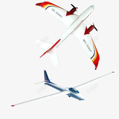 飞机性能png免抠素材_新图网 https://ixintu.com 机翼 机舱 滑翔机 白色 飞行