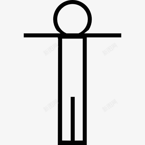 站着的人举手图标png_新图网 https://ixintu.com 人 姿势 手势 男性 钉在十字架上