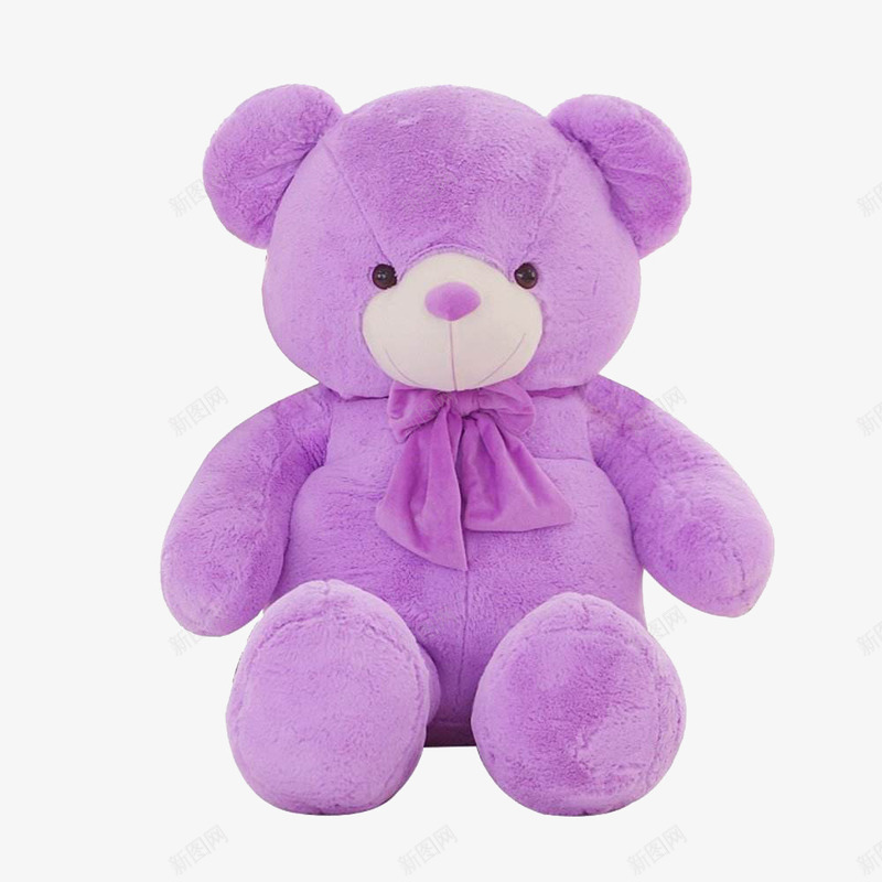 紫色抱抱熊png免抠素材_新图网 https://ixintu.com 实物产品 小熊 毛绒玩具 紫色玩具