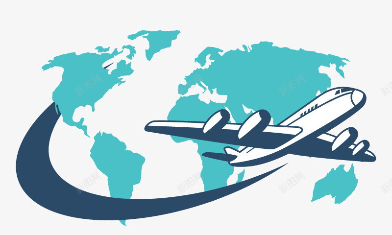 飞机png免抠素材_新图网 https://ixintu.com 正面 白色 航空 飞机 飞翔