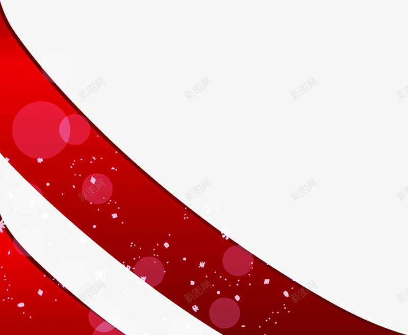 红色气泡装饰丝带png免抠素材_新图网 https://ixintu.com 丝带 气泡 红色 装饰