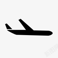 黑色飞机创意手绘png免抠素材_新图网 https://ixintu.com 创意 飞机 黑色