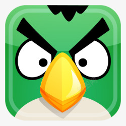 Angry绿色的小鸟图标高清图片