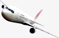 白色飞机航空科技素材