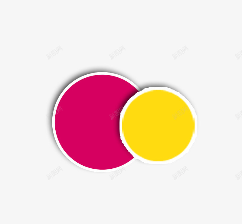 圆形组合图标png_新图网 https://ixintu.com 图形 图标 圆形 红色 组合 黄色