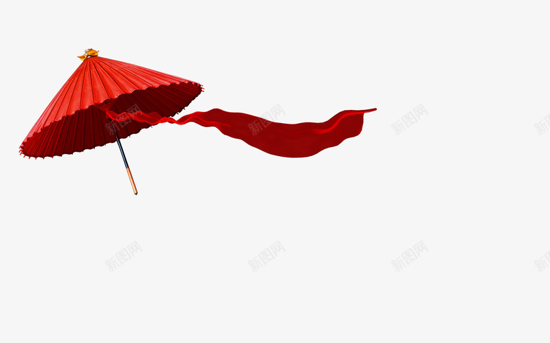 红色雨伞丝带png免抠素材_新图网 https://ixintu.com 丝带 红色 雨伞