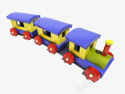 儿童智慧火车玩具素材