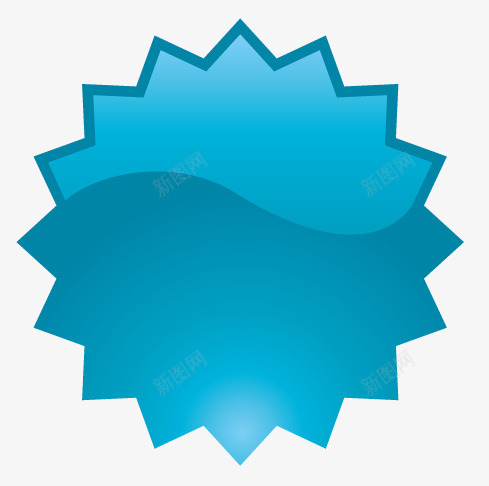 蓝色多边形边框图标png_新图网 https://ixintu.com PNG 多边形 曲线 蓝色 边框素材