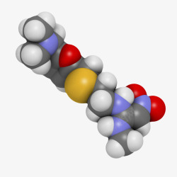 化学组成黑白雷尼替丁消化性溃疡病药物分高清图片