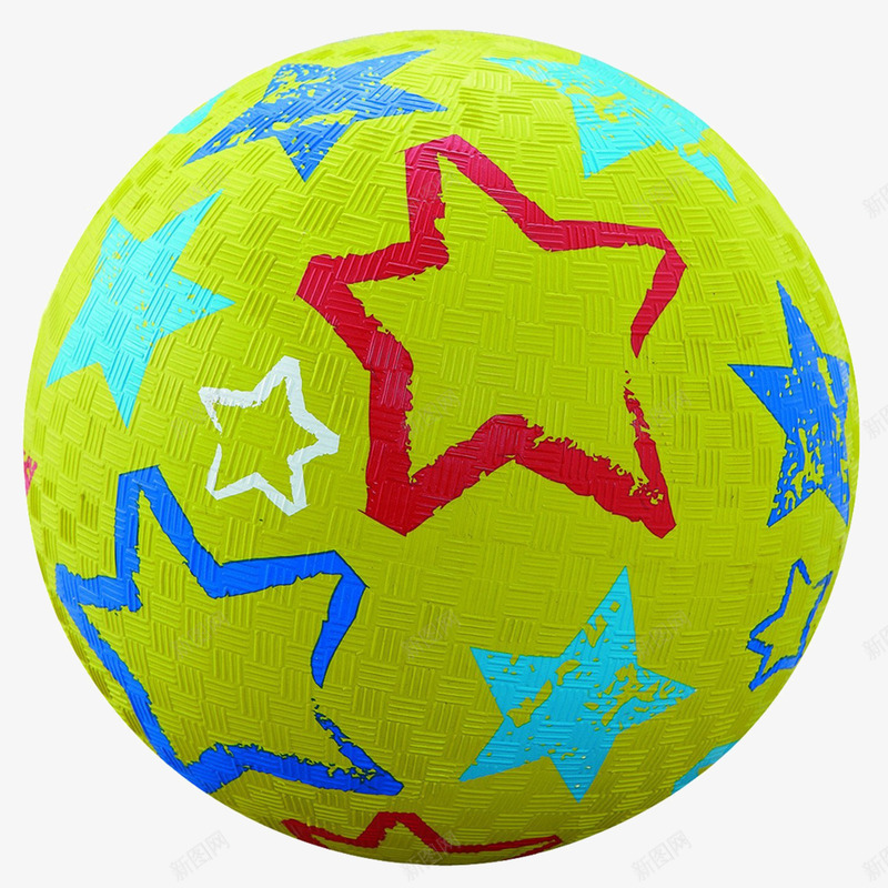 翠绿色皮球png免抠素材_新图网 https://ixintu.com 五角星 儿童 星星 玩具 立体皮球