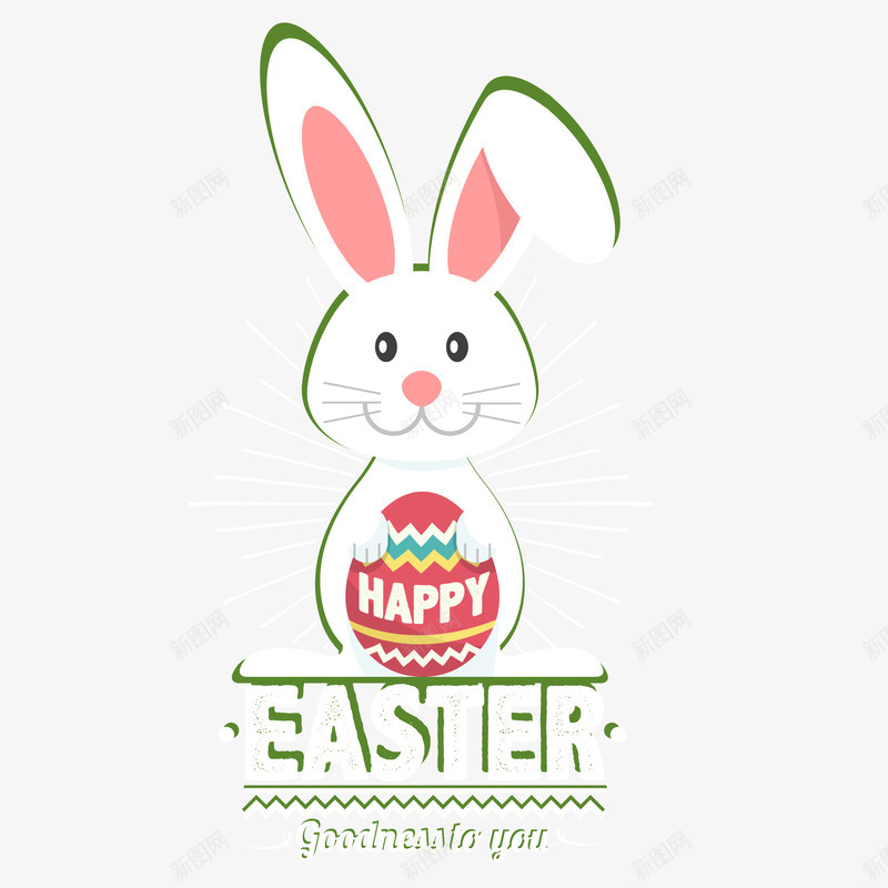 复活节卡通兔子png免抠素材_新图网 https://ixintu.com 兔子 动物 卡通兔子 复活节