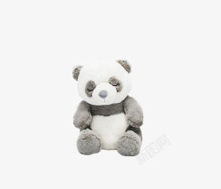 柯贝安谧熊猫毛绒布艺玩具高清图片