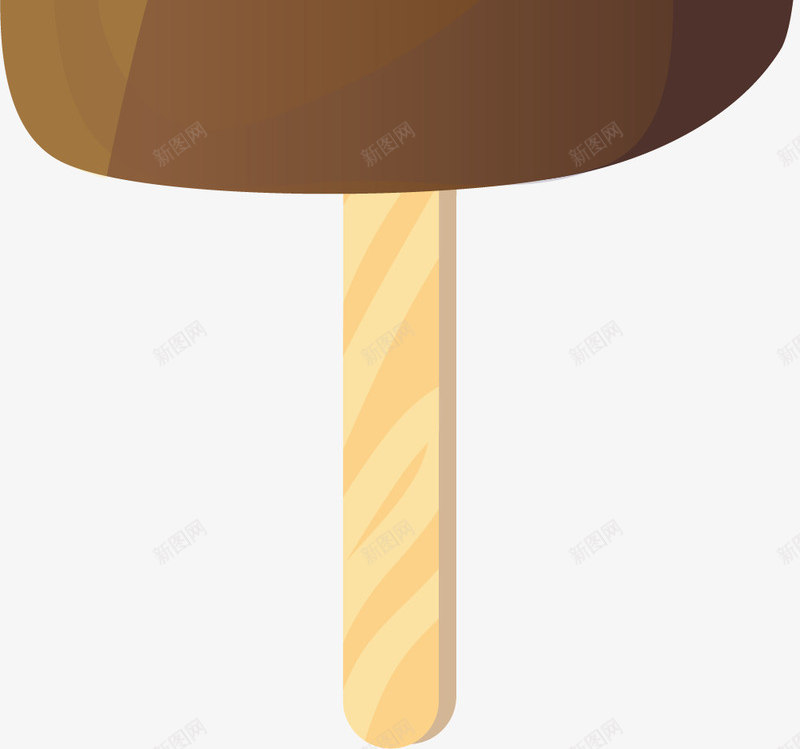 咬过一口的雪糕png免抠素材_新图网 https://ixintu.com 免抠PNG 冰棍 冰棒 卡通 夏季雪糕 巧克力味 巧克力雪糕 清凉夏日