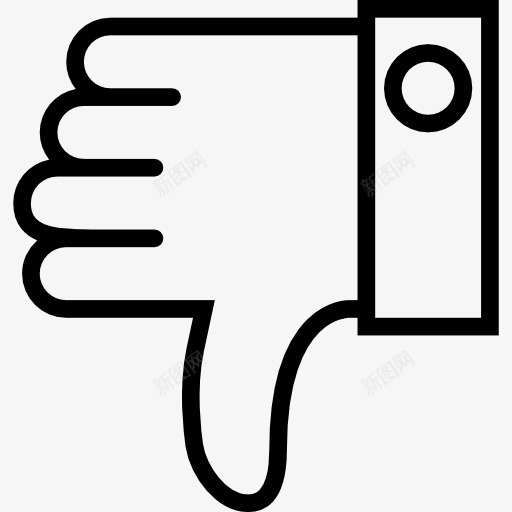不喜欢图标png_新图网 https://ixintu.com 厌恶 手 手势 手指