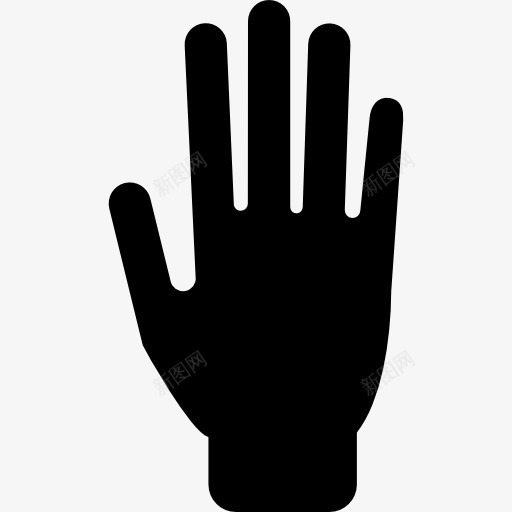 手的轮廓图标png_新图网 https://ixintu.com 停止 填充 形状 手 手势 手图标 轮廓