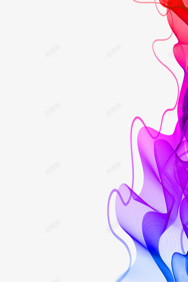 紫色红色丝带漂浮装饰png免抠素材_新图网 https://ixintu.com 丝带 漂浮 紫色 红色 装饰