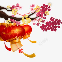 春节海报背景装饰素材