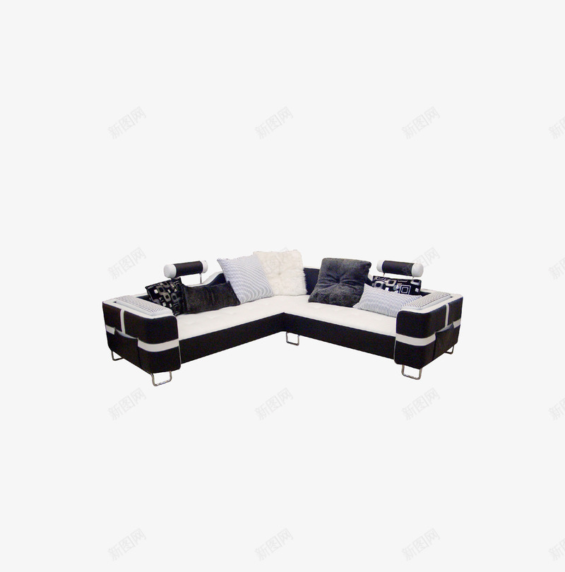 沙发png免抠素材_新图网 https://ixintu.com 家具 家装 白色 组合沙发
