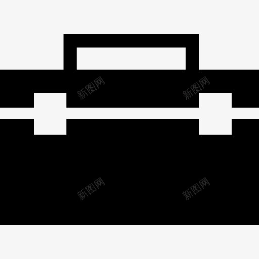 黑色的组合图标png_新图网 https://ixintu.com 工具 工具和器具 手提箱 手袋 组合 袋 黑