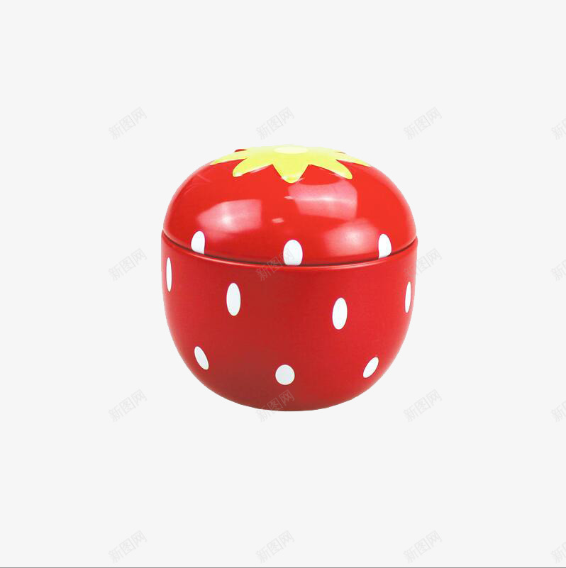 草莓糖果铁盒png免抠素材_新图网 https://ixintu.com 产品实物 糖果 红色 草莓 铁盒