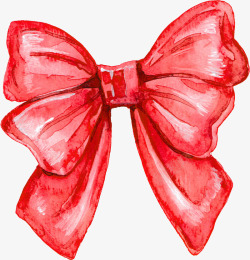 美丽的红色蝴蝶结简图素材