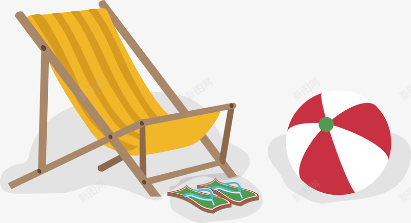沙滩派对png免抠素材_新图网 https://ixintu.com 剪影 夏天 夏季 夏日 派对 躺椅